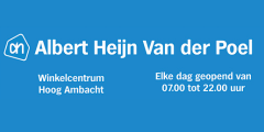 Albert Heijn Van der Poel - Winkelcentrum Hoog Ambacht - Elke dag geopend van 07:00 tot 22:00