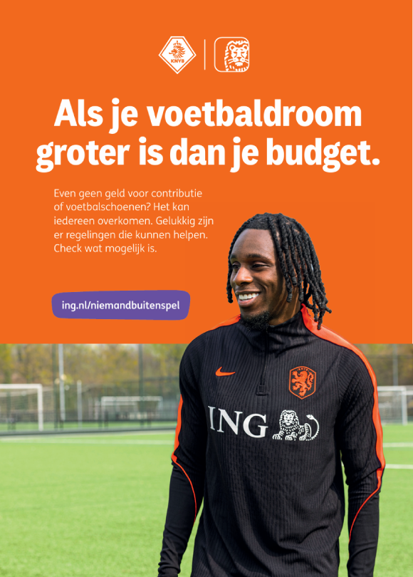 Als je voetbaldroom groter is dan je budget. - Even geen geld voor contributie
of voetbalschoenen? Het kan
iedereen overkomen. Gelukkig zijn
er regelingen die kunnen helpen.
Check wat mogelijk is.